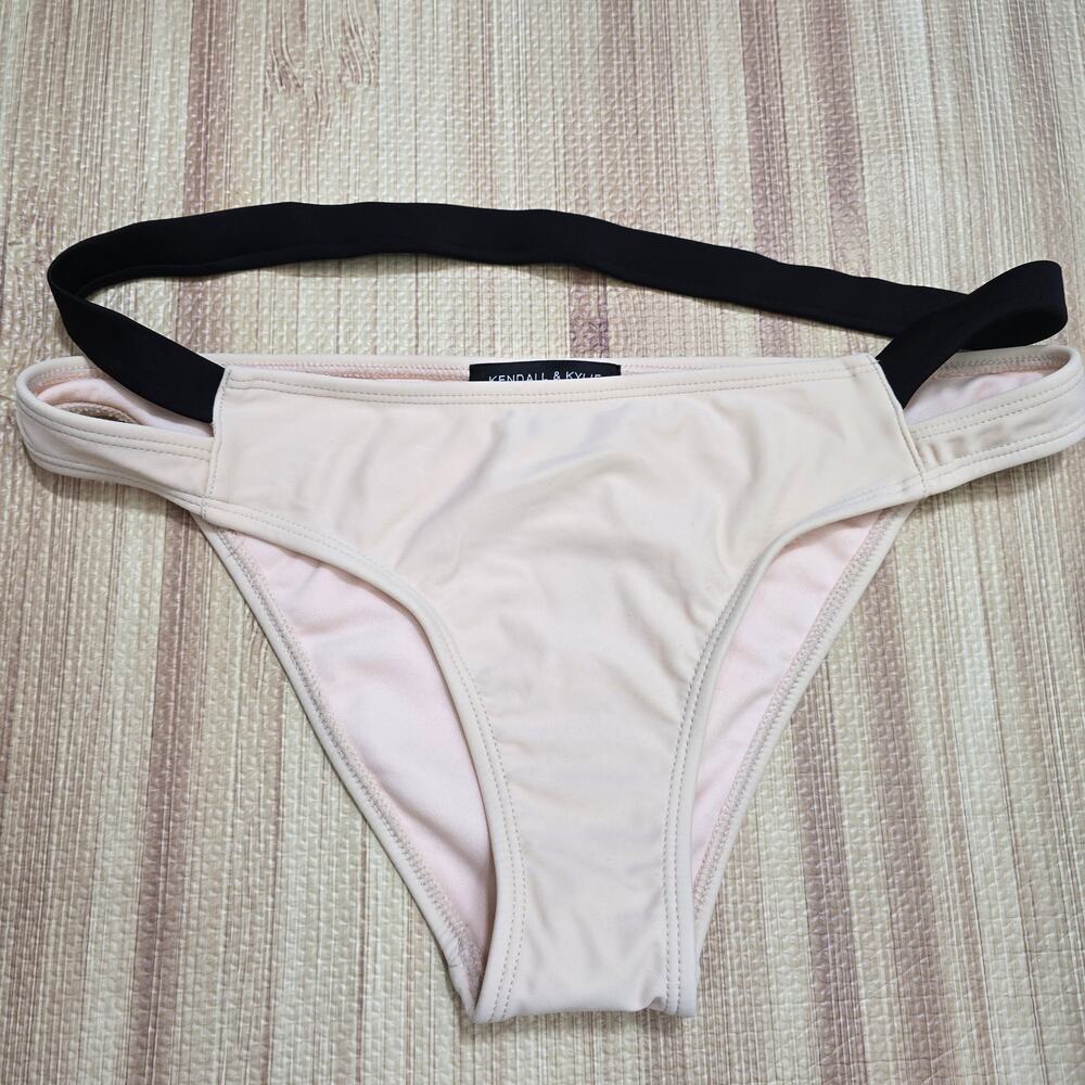 Kendall & Kylie Nude Black Bikini Swim Bottom Size Small NWT